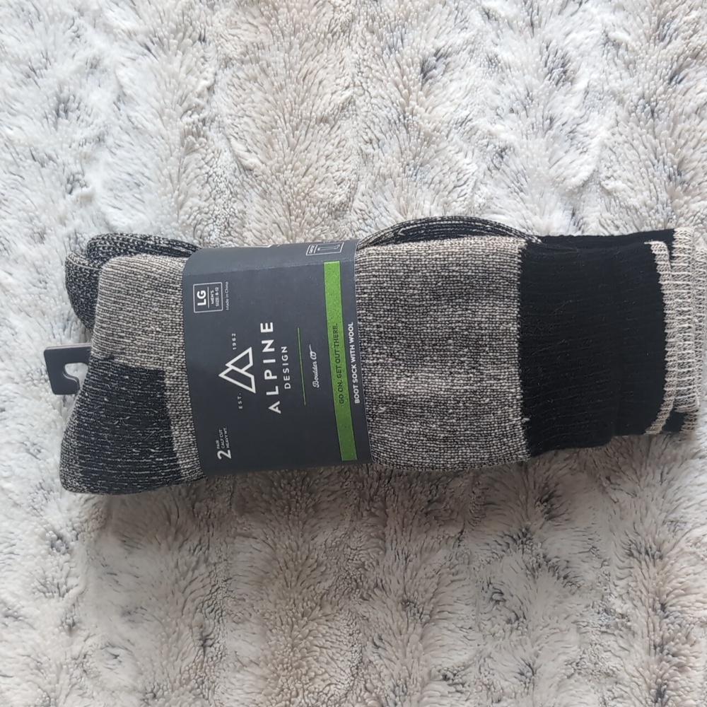 Alpine Design 2 Pack Heavyweight Wool Boot Socks